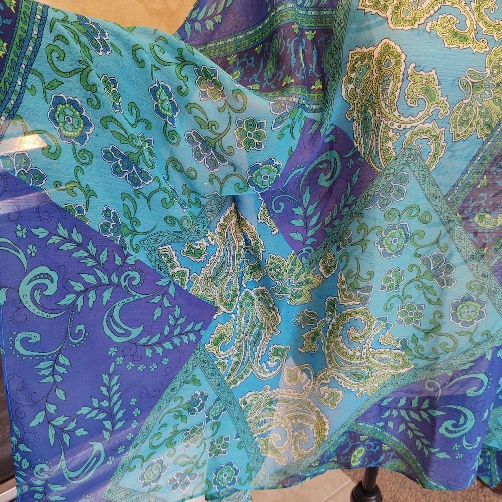 Susan Graver M Semi Sheer Top or Swim Cover! - Picture 5 of 10
